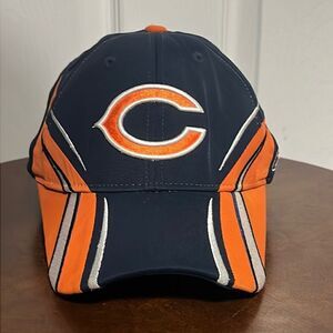 🔥🏈 Vintage CHICAGO BEARS‎ Reebok NFL Equipment Stretch Fitted Hat - OSFA - GUC